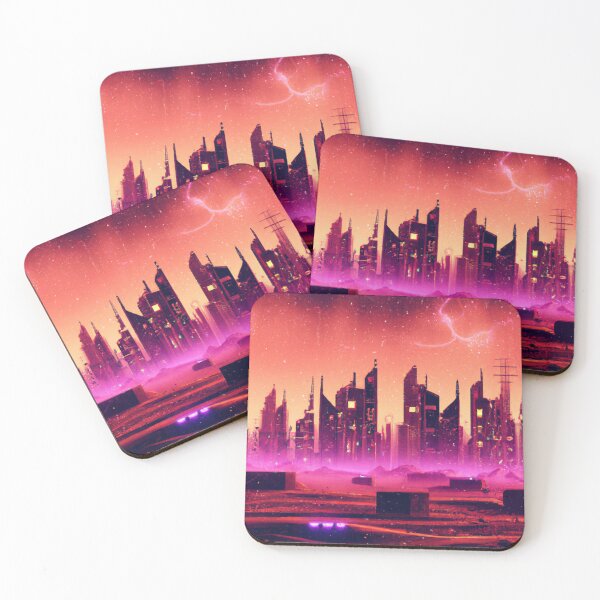 Item preview, Cyberpunk desert sunset glaxy designed and sold by M-A-L.