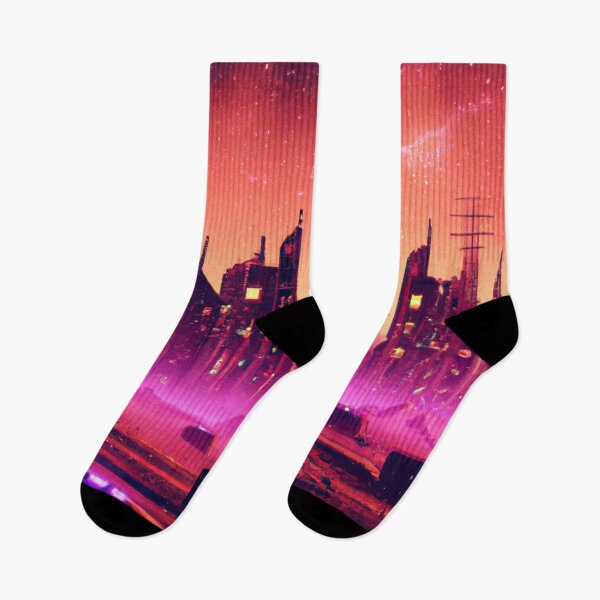 Item preview, Cyberpunk desert sunset glaxy designed and sold by M-A-L.