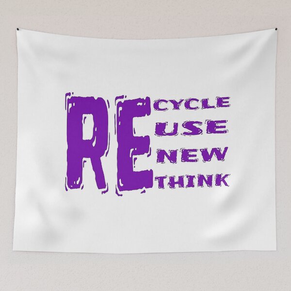 Item preview, recycle reuse renew rethink  designed and sold by jenniferkearns.