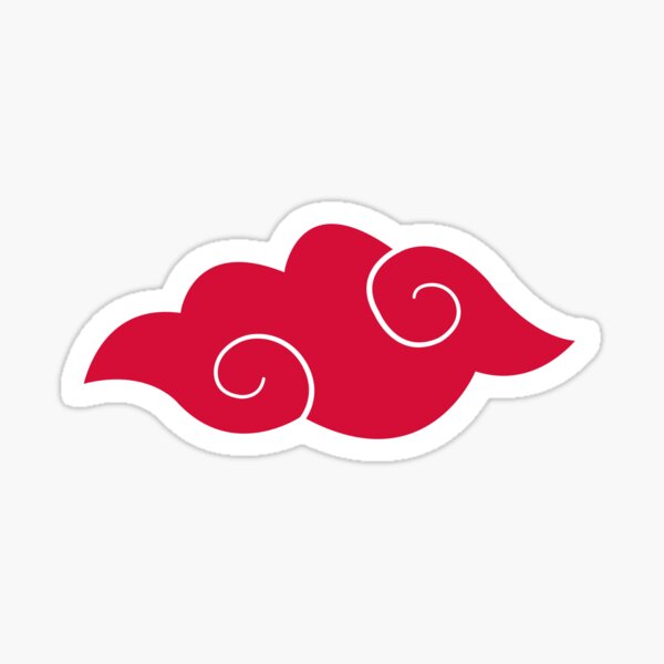 Red cloud illustration, Akatsuki, china cloud, heart, logo