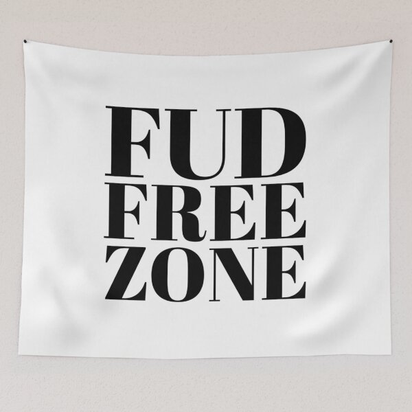 Item preview, FUD Free Zone Crypto Cryptocurrency HODL Gift Idea designed and sold by throwbackgamer.