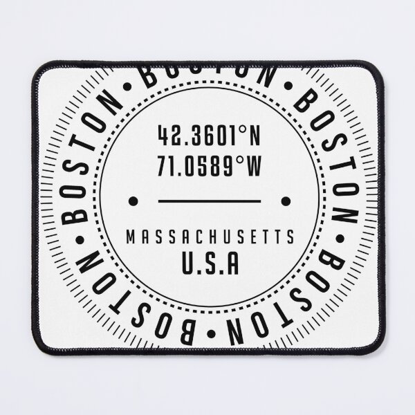 Item preview, Boston, Massachusetts, USA - 1 - City Coordinates Typography Print - Classic, Minimal designed and sold by Studio Grafiikka.