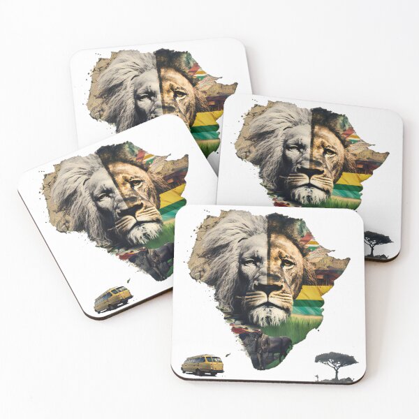 Item preview, Lion of Africa: South African Continent Print" designed and sold by Lucas Gomes.