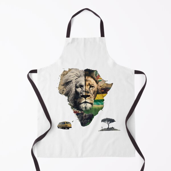 Item preview, Lion of Africa: South African Continent Print" designed and sold by Lucas Gomes.