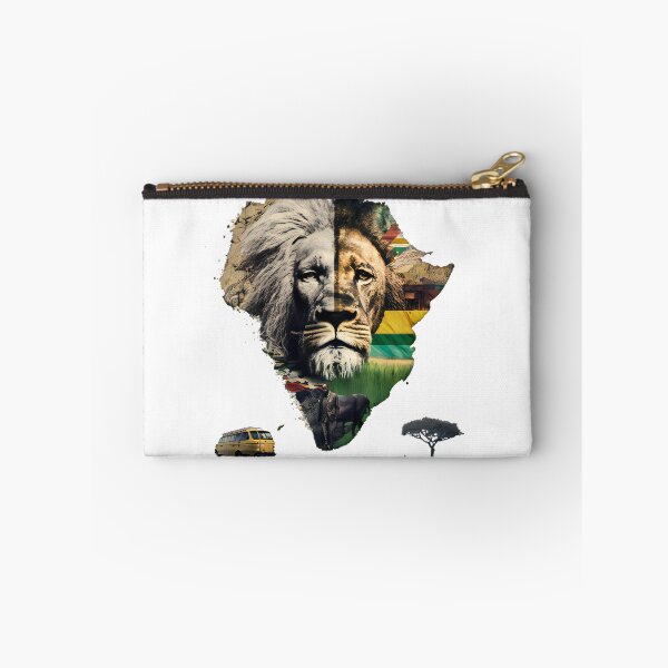 Item preview, Lion of Africa: South African Continent Print" designed and sold by Lucas Gomes.