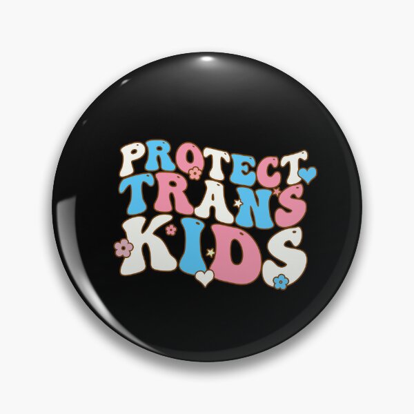 Item preview, Retro Cute Protect Trans Kids LGBT Transgender Flag Pride designed and sold by SamirBeydoun.