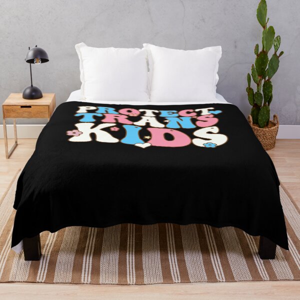 Item preview, Retro Cute Protect Trans Kids LGBT Transgender Flag Pride designed and sold by SamirBeydoun.