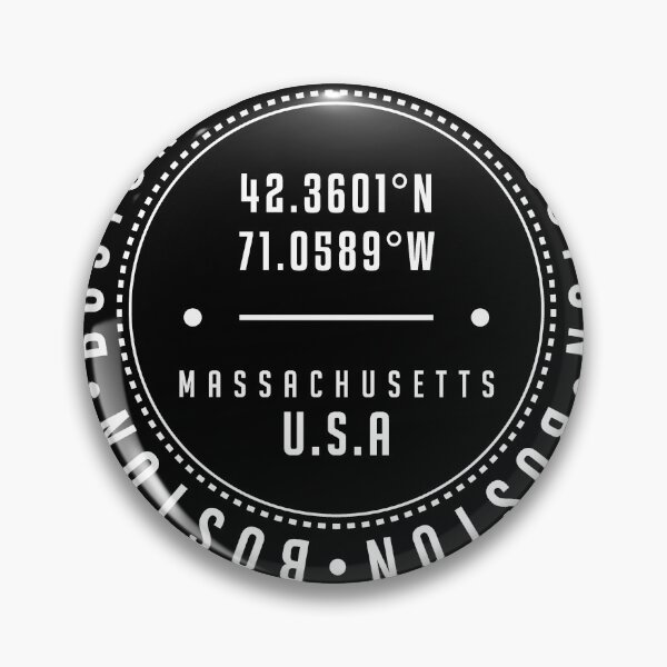 Item preview, Boston, Massachusetts, USA - 1 - City Coordinates Typography Print - Classic, Minimal designed and sold by Studio Grafiikka.