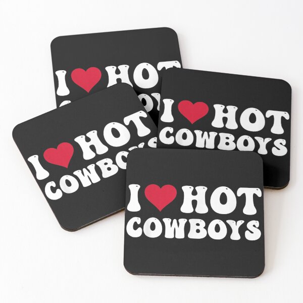 Item preview, I Love Hot Cowboys I Heart Hot Cowboys Groovy Western Rodeo designed and sold by ctlytextxa.