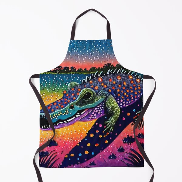 Item preview, Australian Crocodiles The Ultimate Predators Aboriginal Art Dotpainting designed and sold by Michael Voyler.