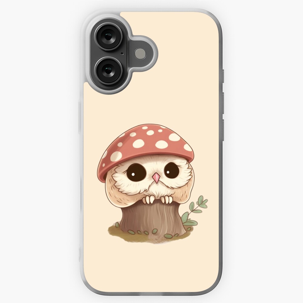Premium Vector | Owl Mushroom Hat Outline