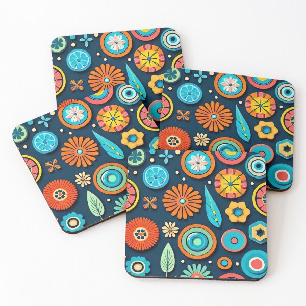 Item preview, A bunch of different colored objects on a blue background designed and sold by Hillol Bora.