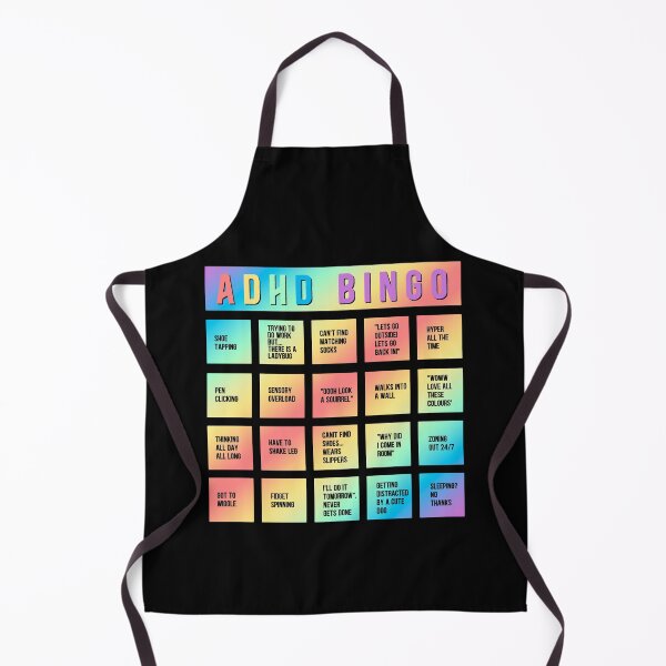 Item preview, ADHD Bingo Autism Mental Health Awareness Day designed and sold by Dolphin Graphic.
