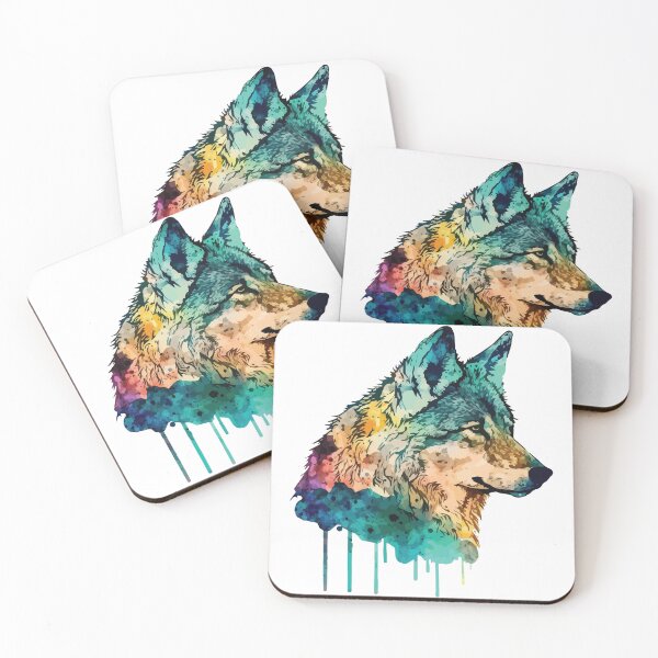 Item preview, A Watercolor of a Wolf - Boho Animals designed and sold by GVRDesign.