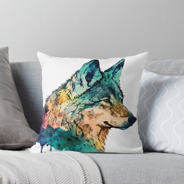Item preview, A Watercolor of a Wolf - Boho Animals designed and sold by GVRDesign.