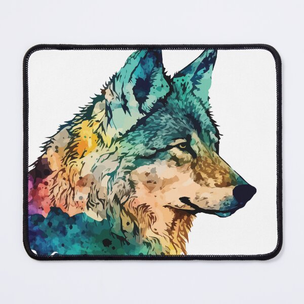 Item preview, A Watercolor of a Wolf - Boho Animals designed and sold by GVRDesign.