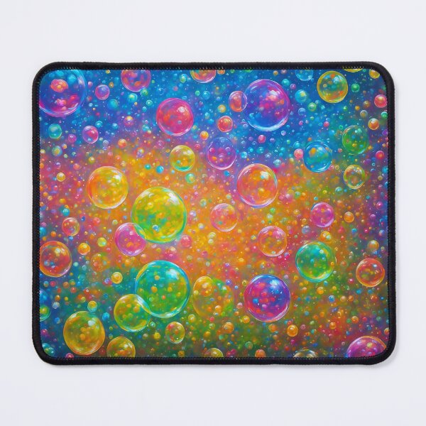 Item preview, Colorful Chaos - Abstract Colorful Bubbles Art designed and sold by pinimgart.