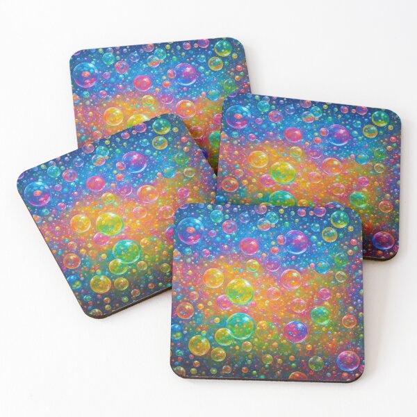 Item preview, Colorful Chaos - Abstract Colorful Bubbles Art designed and sold by pinimgart.