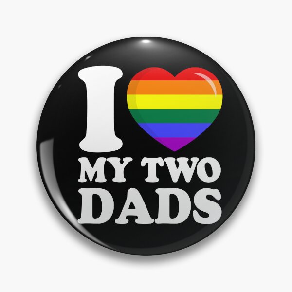 Item preview, Gay Dad Pride father's day LGBT I Love heart My Two Dads  designed and sold by SamirBeydoun.