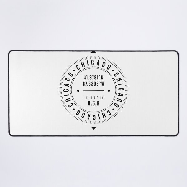 Item preview, Chicago, Illinois, USA - 1 - City Coordinates Typography Print - Classic, Minimal designed and sold by Studio Grafiikka.