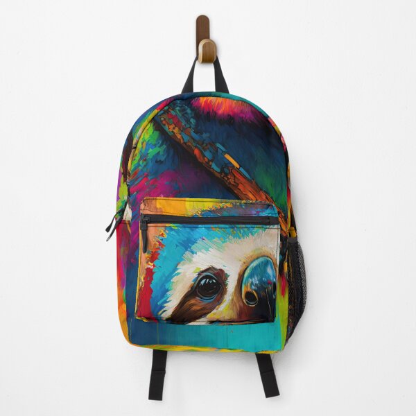 Item preview, cute colorful sloth designed and sold by ururuty.