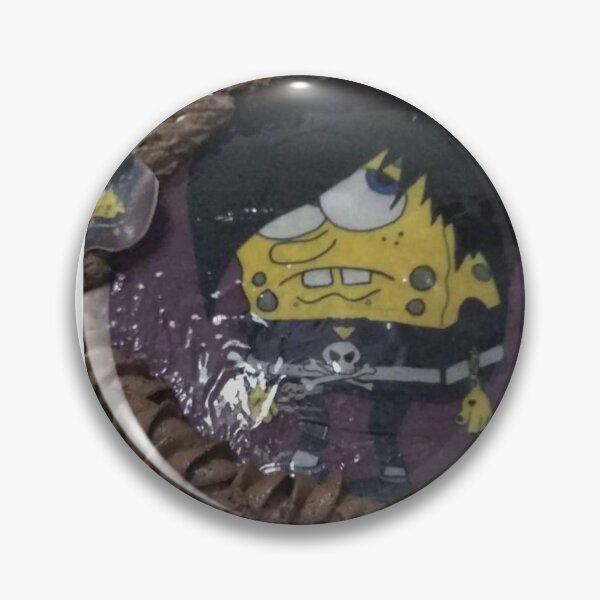 Item preview, emo spongebob cake meme designed and sold by sqshmallowsart.