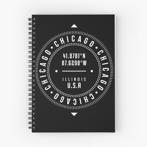 Item preview, Chicago, Illinois, USA - 1 - City Coordinates Typography Print - Classic, Minimal designed and sold by Studio Grafiikka.