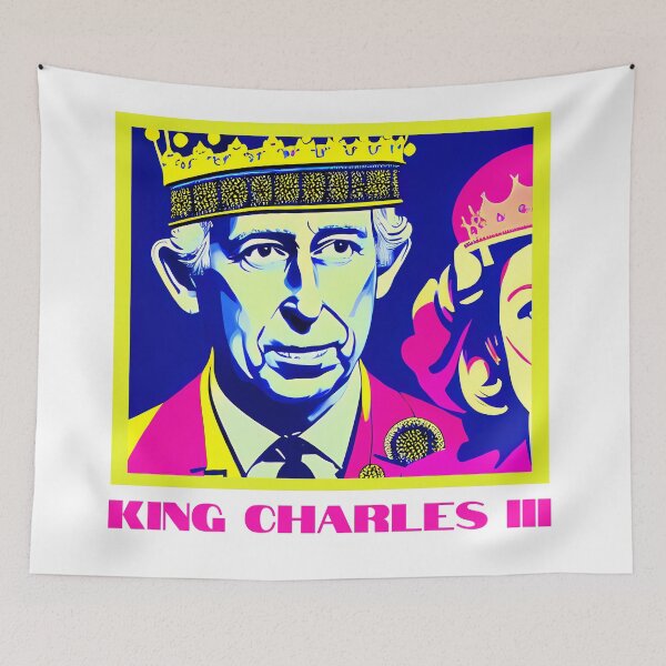 Item preview, King Charles III and Queen Camilla Coronation 2023 designed and sold by RoyalRepublics.