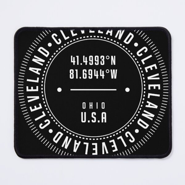 Item preview, Cleveland, Ohio, USA - 1 - City Coordinates Typography Print - Classic, Minimal designed and sold by Studio Grafiikka.