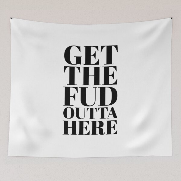 Item preview, Get the FUD Outta Here Crypto Cryptocurrency HODL Gift Idea designed and sold by throwbackgamer.