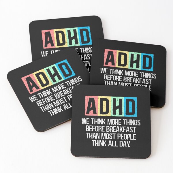 Item preview, Think More Things Before Breakfast Funny ADHD Vintage saying designed and sold by Dolphin Graphic.