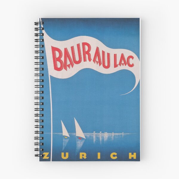 Item preview, Baur au Lac, Switzerland Ski Vintage Travel Poster designed and sold by vintagevivian.