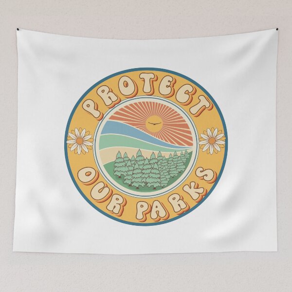 Item preview, PROTECT OUR PARKS GROOVY STYLE designed and sold by HomeCoquette.