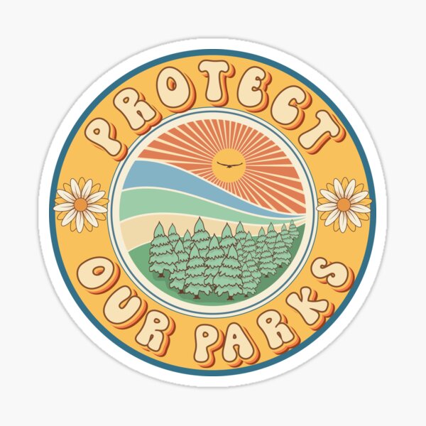 Item preview, PROTECT OUR PARKS GROOVY STYLE designed and sold by HomeCoquette.