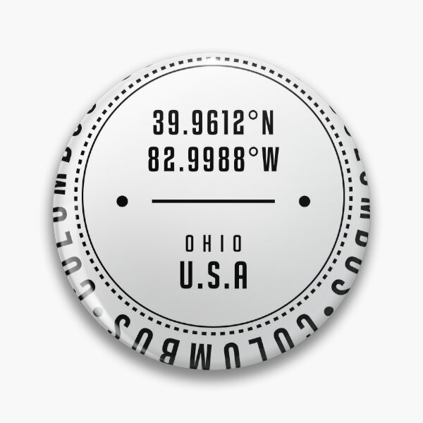 Item preview, Columbus, Ohio, USA - 1 - City Coordinates Typography Print - Classic, Minimal designed and sold by Studio Grafiikka.