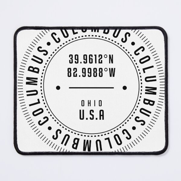 Item preview, Columbus, Ohio, USA - 1 - City Coordinates Typography Print - Classic, Minimal designed and sold by Studio Grafiikka.