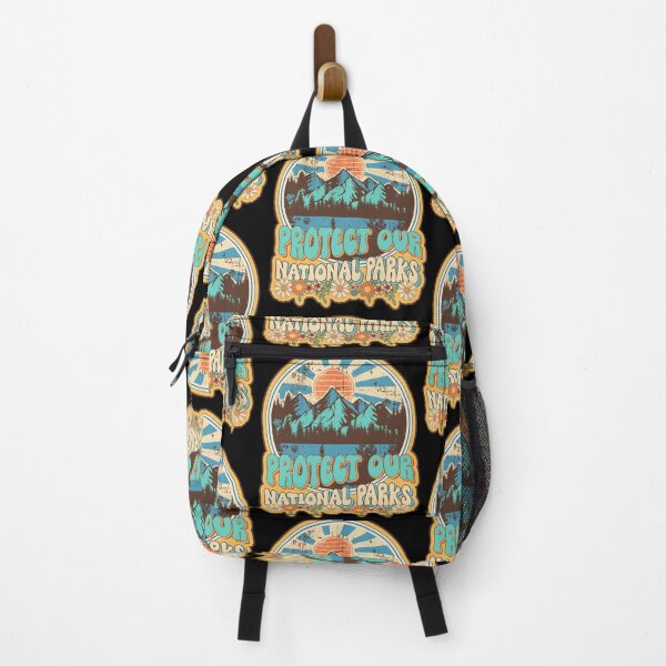 Item preview, Protect our national parks retro climate call to action groovy hippie designed and sold by HomeCoquette.