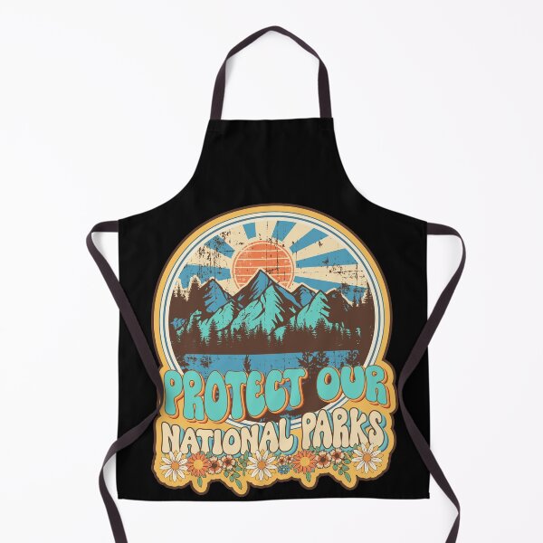 Item preview, Protect our national parks retro climate call to action groovy hippie designed and sold by HomeCoquette.