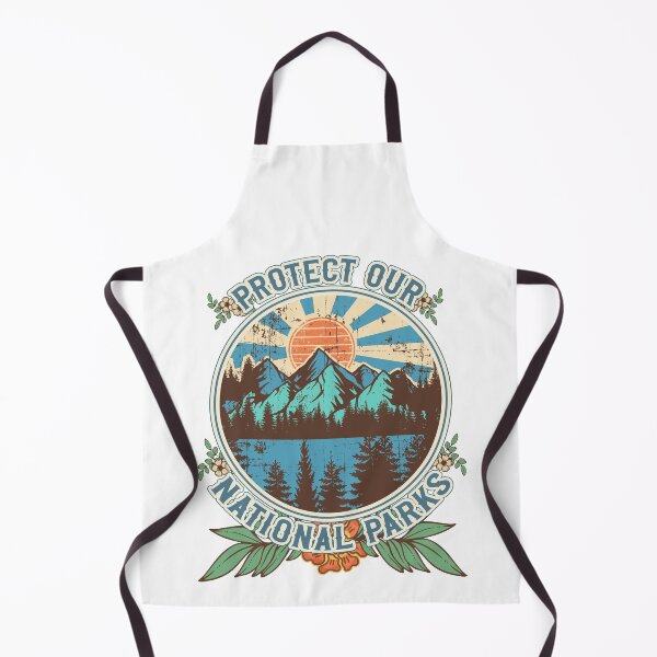 Item preview, Protect our national parks retro climate call to action groovy hippie 70s style designed and sold by HomeCoquette.