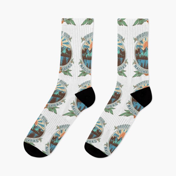 Item preview, Protect our national parks retro climate call to action groovy hippie 70s style designed and sold by HomeCoquette.