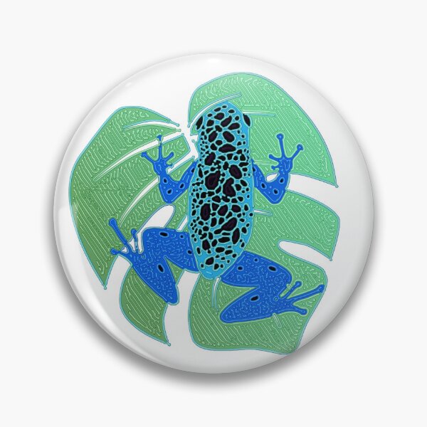 Item preview, Blue Poison Dart Frog Line Art designed and sold by Heathermarie321.