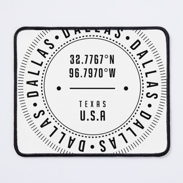 Item preview, Dallas, Texas, USA - 1 - City Coordinates Typography Print - Classic, Minimal designed and sold by Studio Grafiikka.