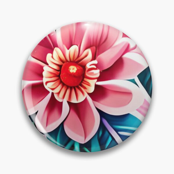 Item preview, pink flower with leaves pattern designed and sold by basitcv.