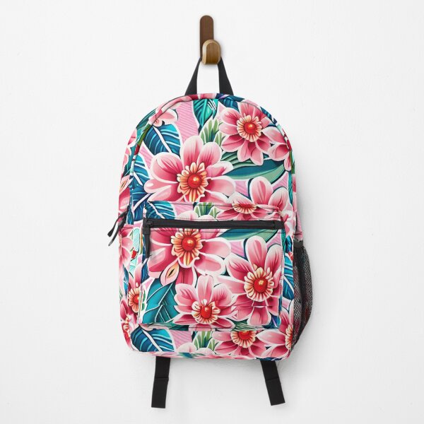 Item preview, pink flower with leaves pattern designed and sold by basitcv.