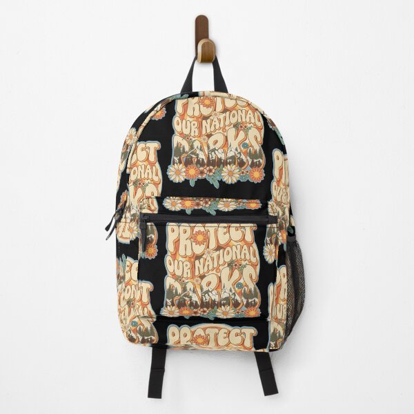 Item preview, Protect our national parks retro green enviromental groovy hippie biologist designed and sold by HomeCoquette.