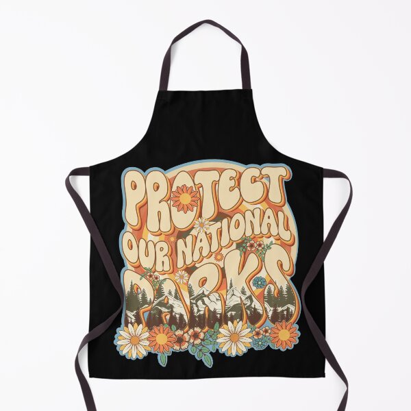 Item preview, Protect our national parks retro green enviromental groovy hippie biologist designed and sold by HomeCoquette.
