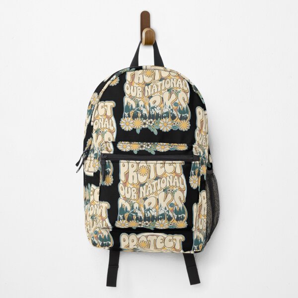 Item preview, Protect our national parks retro green enviromental groovy hippie biologist designed and sold by HomeCoquette.