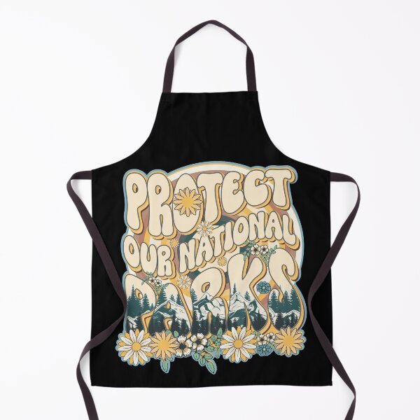Item preview, Protect our national parks retro green enviromental groovy hippie biologist designed and sold by HomeCoquette.