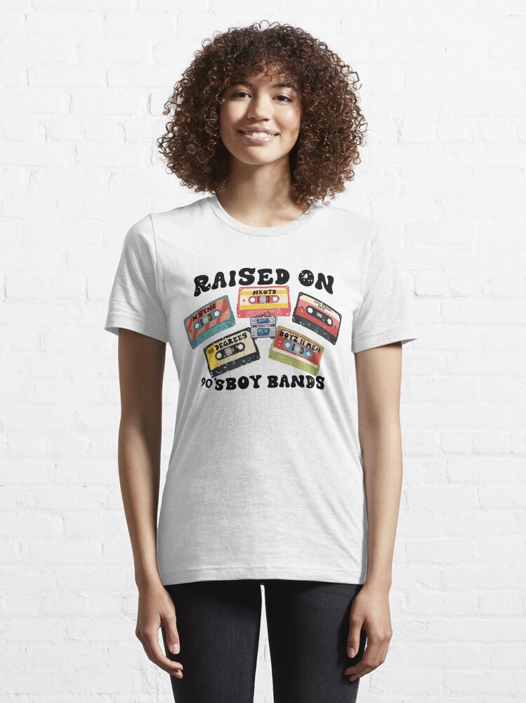 Raised On 90's Boy Band Shirt Gift For Fans, Cassette Tapes