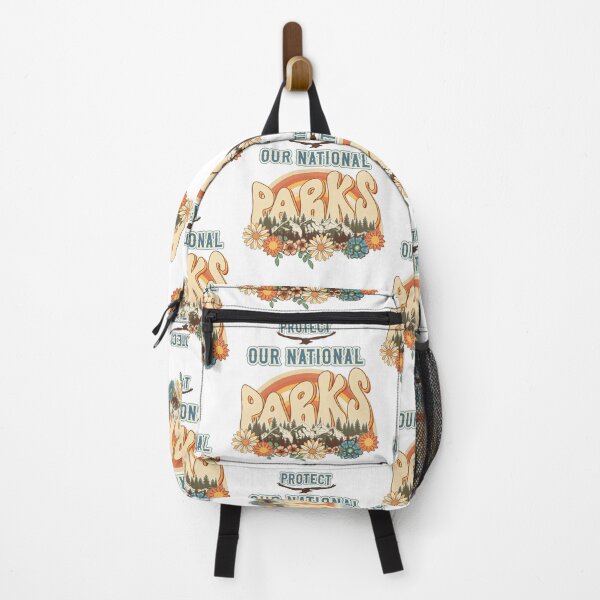 Item preview, Protect our national parks retro climate call to action groovy biologist designed and sold by HomeCoquette.